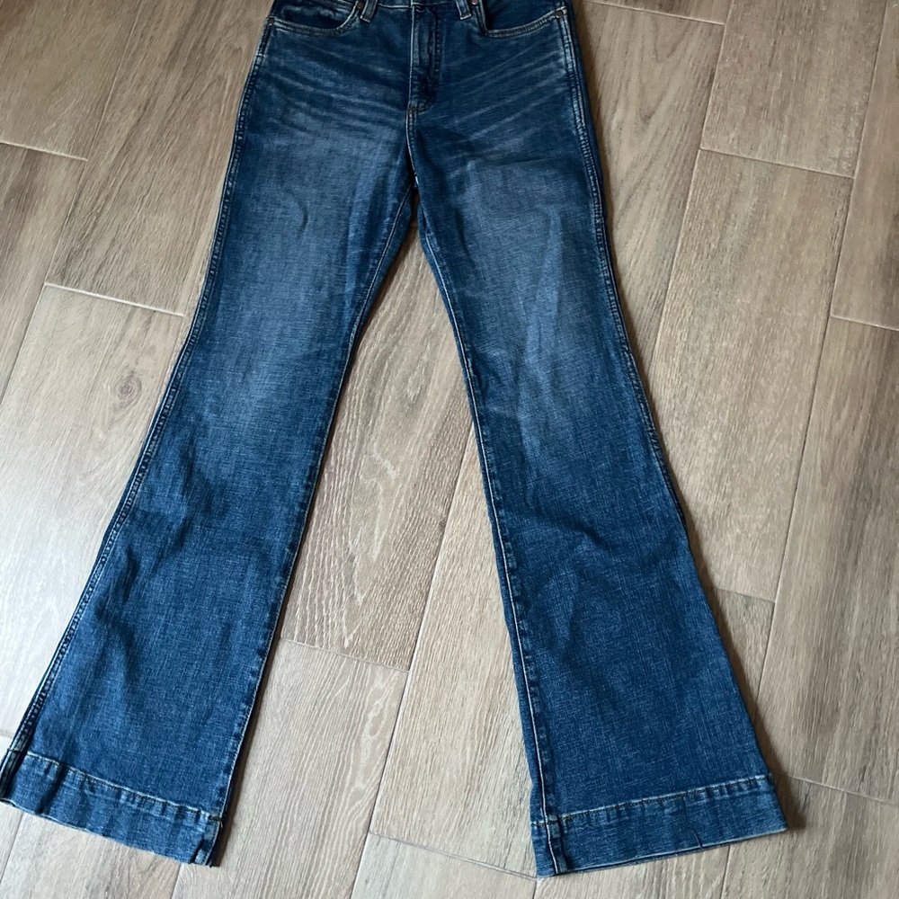 Wrangler Women’s Boot Cut Jeans - Dark Blue Denim (tags removed) - Picture 4 of 4